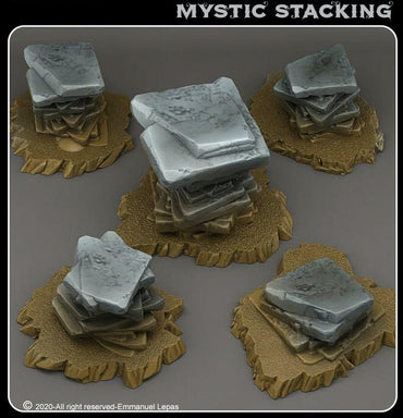 3D Printed Fantastic Plants and Rocks Mystic Stacking 28mm - 32mm D&D Wargaming (Online Only)