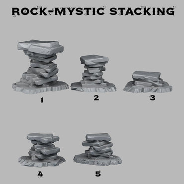 3D Printed Fantastic Plants and Rocks Mystic Stacking 28mm - 32mm D&D Wargaming (Online Only)