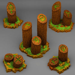 3D Printed Fantastic Plants and Rocks Mystical Tree Trunk 28mm - 32mm D&D Wargaming (Online Only)