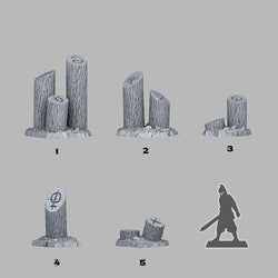 3D Printed Fantastic Plants and Rocks Mystical Tree Trunk 28mm - 32mm D&D Wargaming (Online Only)