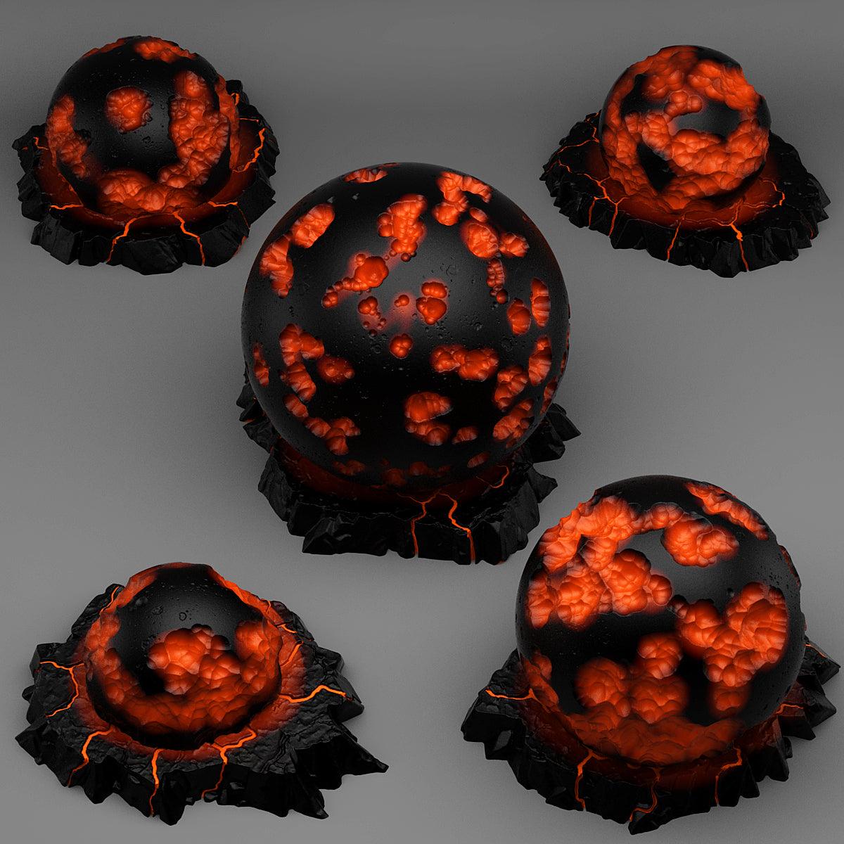 3D Printed Fantastic Plants and Rocks NECROTIC FOCUS CRYSTALS 28mm - 32mm D&D Wargaming (Online Only)