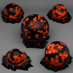 3D Printed Fantastic Plants and Rocks NECROTIC FOCUS CRYSTALS 28mm - 32mm D&D Wargaming (Online Only)