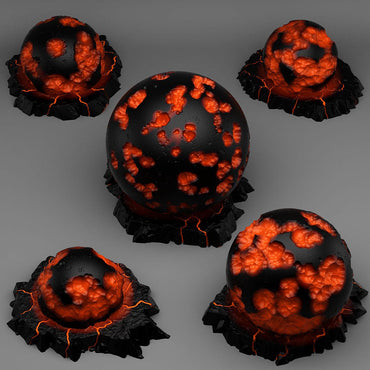 3D Printed Fantastic Plants and Rocks NECROTIC FOCUS CRYSTALS 28mm - 32mm D&D Wargaming (Online Only)