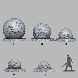 3D Printed Fantastic Plants and Rocks NECROTIC FOCUS CRYSTALS 28mm - 32mm D&D Wargaming (Online Only)