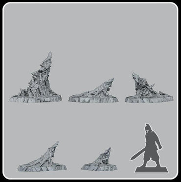 3D Printed Fantastic Plants and Rocks Nekron's Stalagmites 28mm - 32mm D&D Wargaming (Online Only)