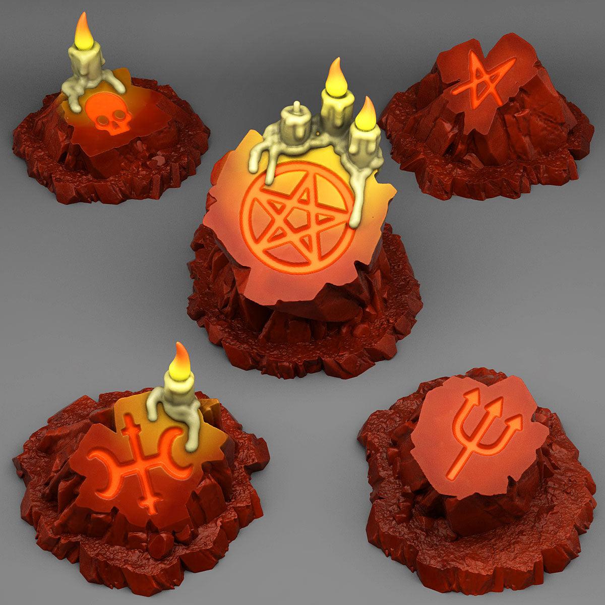 3D Printed Fantastic Plants and Rocks Occult Sacrifice Stones 28mm - 32mm D&D Wargaming (Online Only)