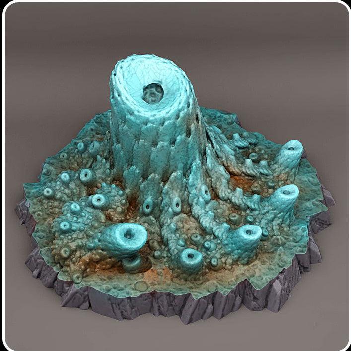 3D Printed Fantastic Plants and Rocks Ocean Sea Terrain Set 28mm - 32mm D&D Wargaming (Online Only)