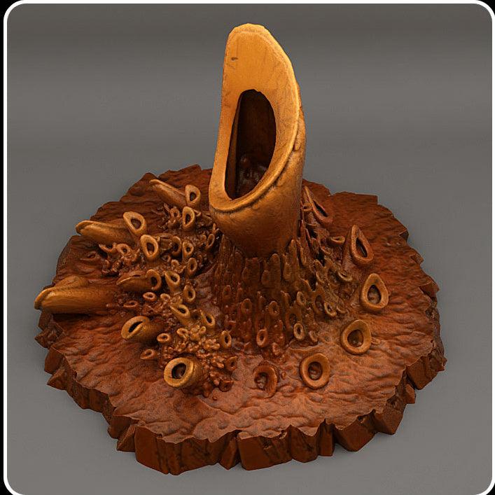 3D Printed Fantastic Plants and Rocks Ocean Sea Terrain Set 28mm - 32mm D&D Wargaming (Online Only)