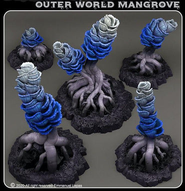 3D Printed Fantastic Plants and Rocks Outer World Mangrove 28mm - 32mm D&D Wargaming (Online Only)