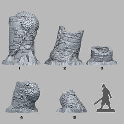 3D Printed Fantastic Plants and Rocks Overgrown Cisterns 28mm - 32mm D&D Wargaming (Online Only)