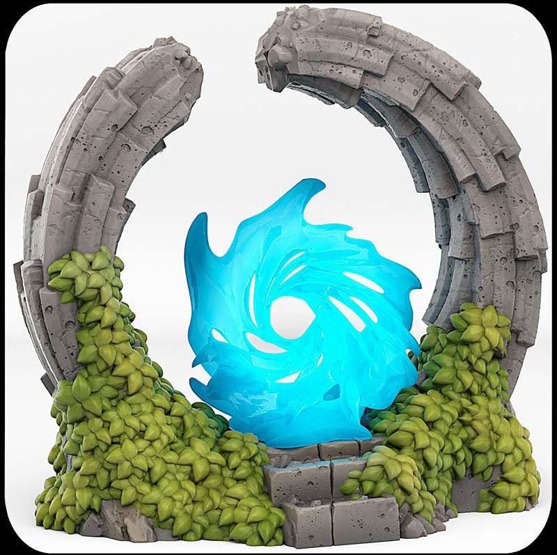 3D Printed Fantastic Plants and Rocks Pandora Portal With Its Water Vortex Effect 28mm - 32mm D&D Wargaming (Online Only)