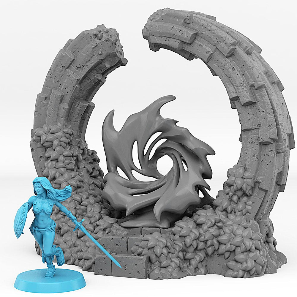 3D Printed Fantastic Plants and Rocks Pandora Portal With Its Water Vortex Effect 28mm - 32mm D&D Wargaming (Online Only)