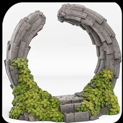 3D Printed Fantastic Plants and Rocks Pandora Portal With Its Water Vortex Effect 28mm - 32mm D&D Wargaming (Online Only)