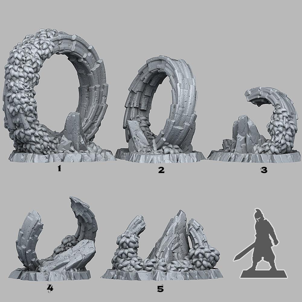 3D Printed Fantastic Plants and Rocks Pandora Ruins 28mm - 32mm D&D Wargaming (Online Only)