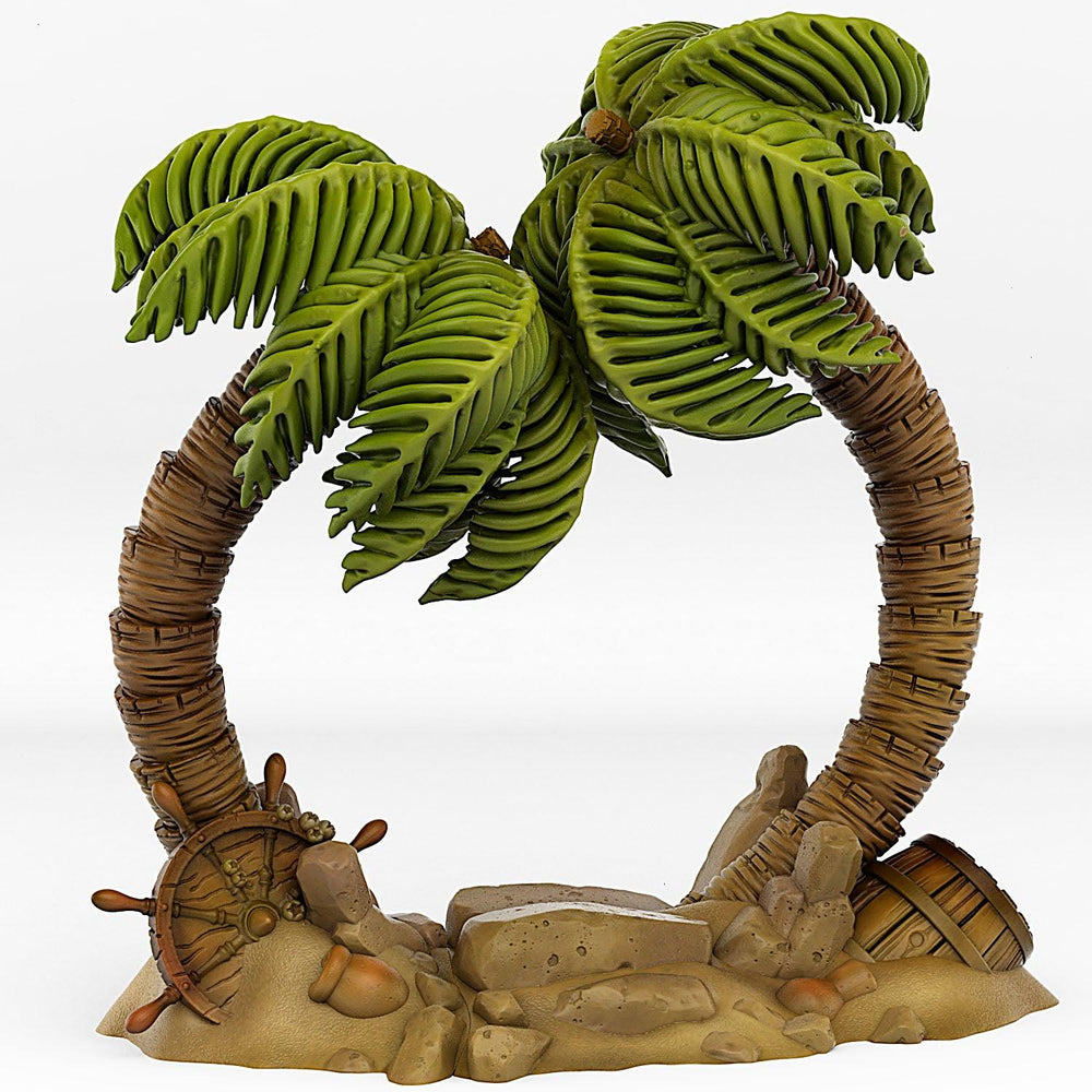 3D Printed Fantastic Plants and Rocks Pirate Island Portal With Its Pirate Skull Effect 28mm - 32mm D&D Wargaming (Online Only)
