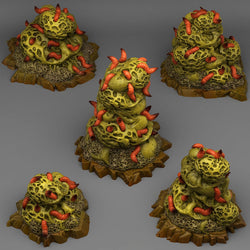 3D Printed Fantastic Plants and Rocks Plague Rocks 28mm - 32mm D&D Wargaming (Online Only)