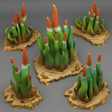 3D Printed Fantastic Plants and Rocks Poisonous Feeler Cactus 28mm - 32mm D&D Wargaming (Online Only)