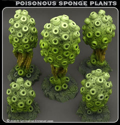 3D Printed Fantastic Plants and Rocks Poisonous Sponge Plants 28mm - 32mm D&D Wargaming (Online Only)
