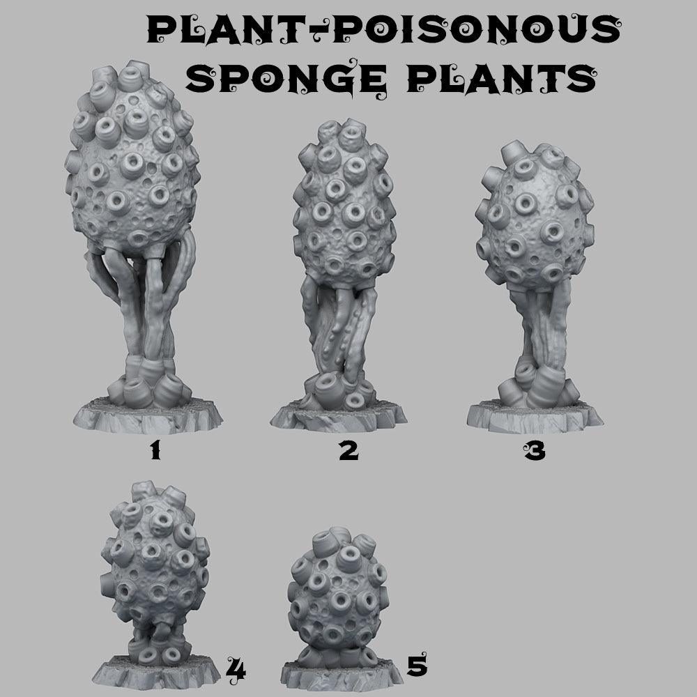3D Printed Fantastic Plants and Rocks Poisonous Sponge Plants 28mm - 32mm D&D Wargaming (Online Only)
