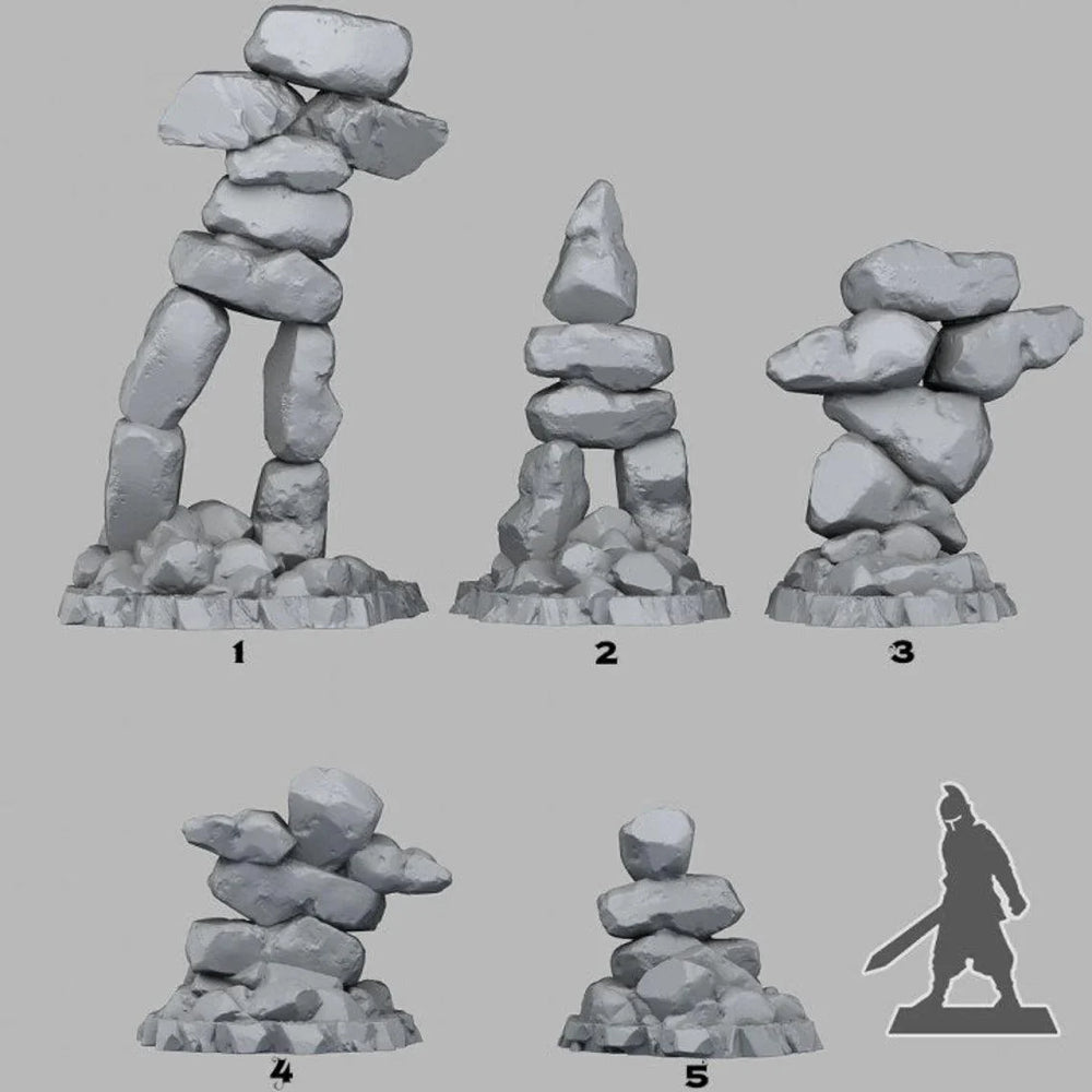3D Printed Fantastic Plants and Rocks Primal Inuk Shuk 28mm - 32mm D&D Wargaming (Online Only)