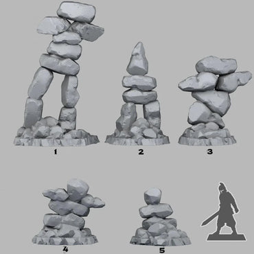 3D Printed Fantastic Plants and Rocks Primal Inuk Shuk 28mm - 32mm D&D Wargaming (Online Only)