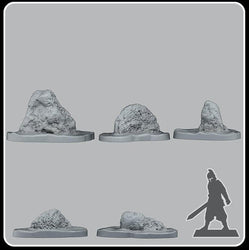 3D Printed Fantastic Plants and Rocks Reef Stones 28mm - 32mm D&D Wargaming (Online Only)