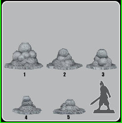 3D Printed Fantastic Plants and Rocks Sci Fi Plants 28mm - 32mm D&D Wargaming (Online Only)