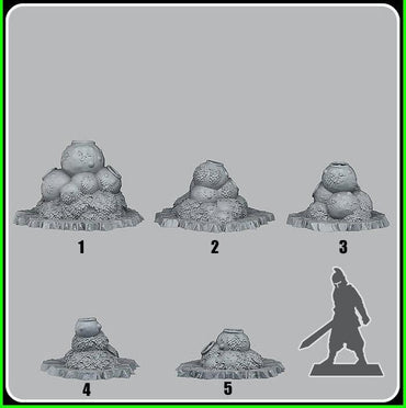 3D Printed Fantastic Plants and Rocks Sci Fi Plants 28mm - 32mm D&D Wargaming (Online Only)