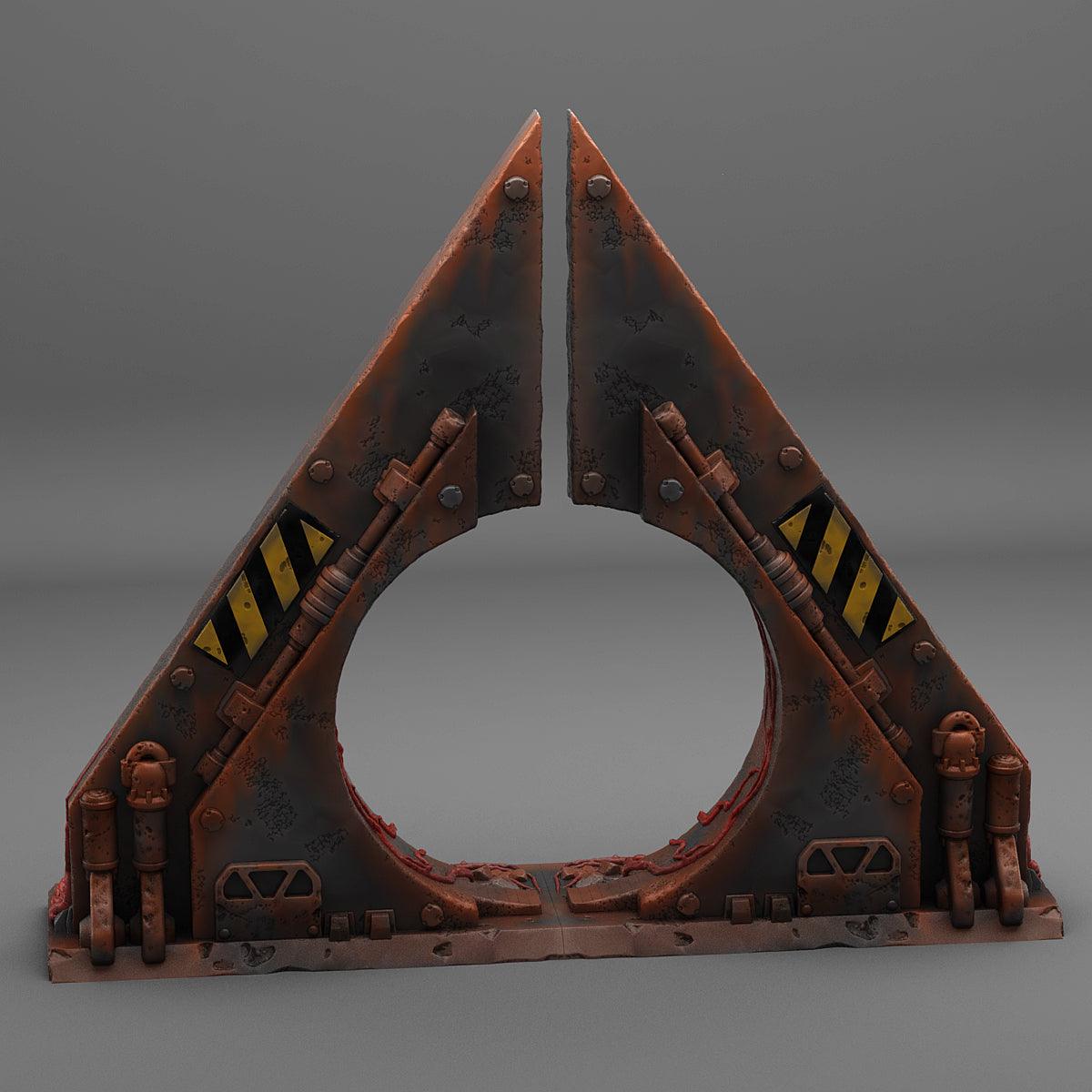 3D Printed Fantastic Plants and Rocks Sci-Fi Portal 28mm - 32mm D&D Wargaming (Online Only)