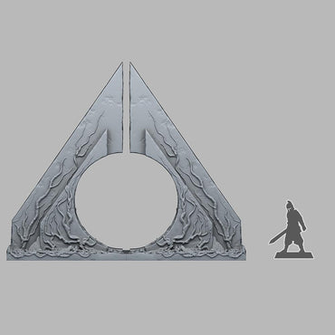 3D Printed Fantastic Plants and Rocks Sci-Fi Portal 28mm - 32mm D&D Wargaming (Online Only)