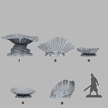 3D Printed Fantastic Plants and Rocks Seafan Coral 28mm - 32mm D&D Wargaming (Online Only)