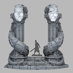 3D Printed Fantastic Plants and Rocks Snake God Portal 28mm - 32mm D&D Wargaming (Online Only)