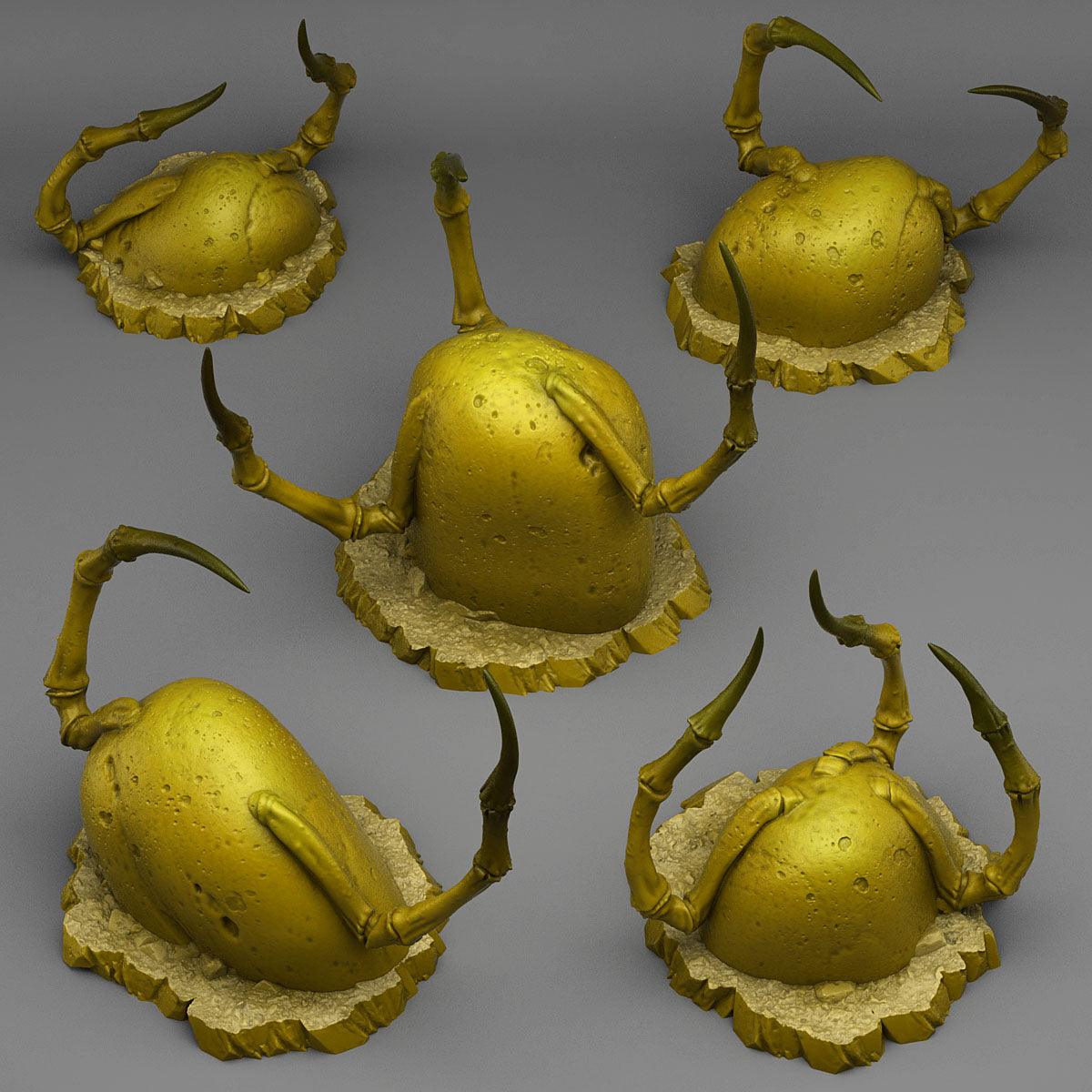 3D Printed Fantastic Plants and Rocks Spider Stones 28mm - 32mm D&D Wargaming (Online Only)