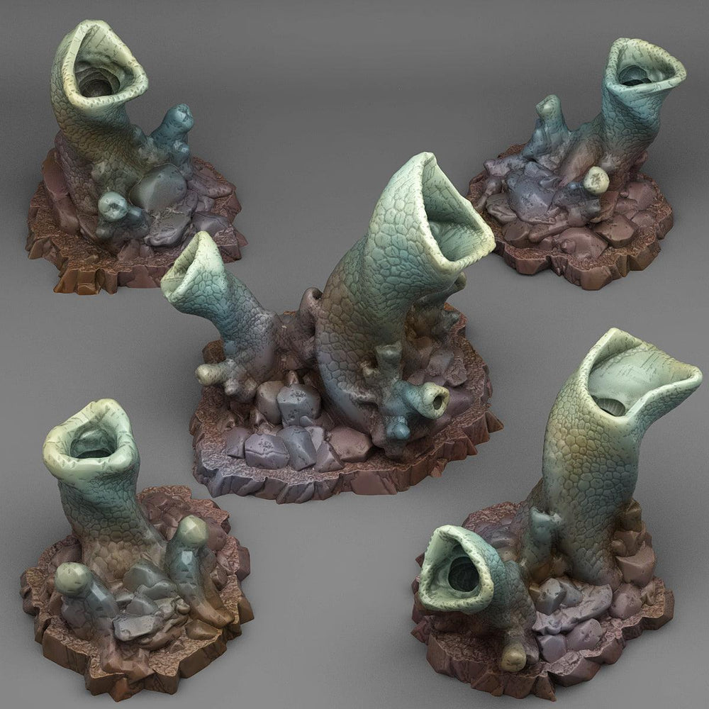 3D Printed Fantastic Plants and Rocks Strange Smoke Holes Cavern 28mm - 32mm D&D Wargaming (Online Only)