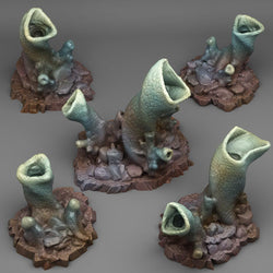3D Printed Fantastic Plants and Rocks Strange Smoke Holes Cavern 28mm - 32mm D&D Wargaming (Online Only)