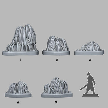 3D Printed Fantastic Plants and Rocks Strange Swamp Willows 28mm - 32mm D&D Wargaming (Online Only)