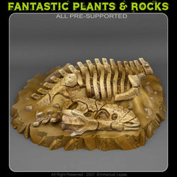 3D Printed Fantastic Plants and Rocks T-REX FOSSIL 28mm - 32mm D&D Wargaming (Online Only)