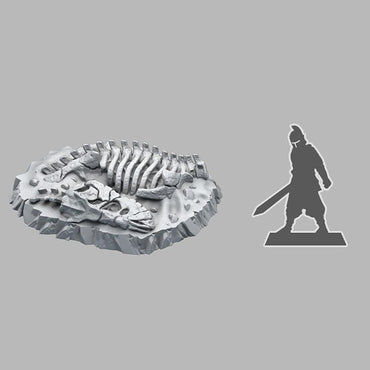 3D Printed Fantastic Plants and Rocks T-REX FOSSIL 28mm - 32mm D&D Wargaming (Online Only)