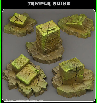 3D Printed Fantastic Plants and Rocks Temple Ruins 28mm - 32mm D&D Wargaming (Online Only)