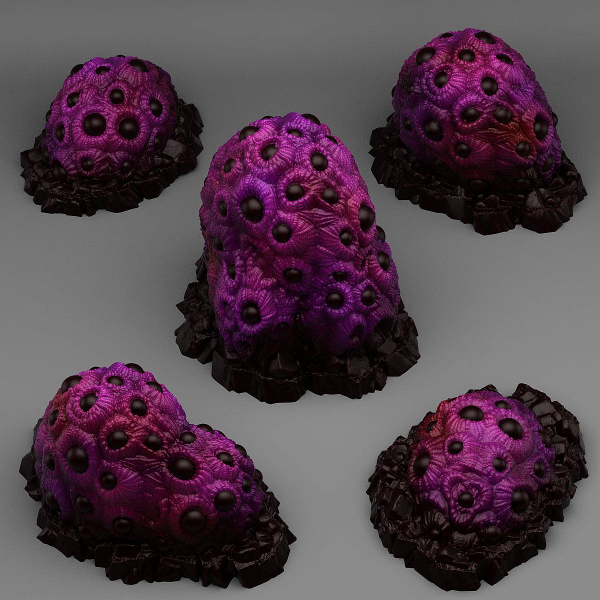 3D Printed Fantastic Plants and Rocks Underdark Eyes Plants 28mm - 32mm D&D Wargaming (Online Only)