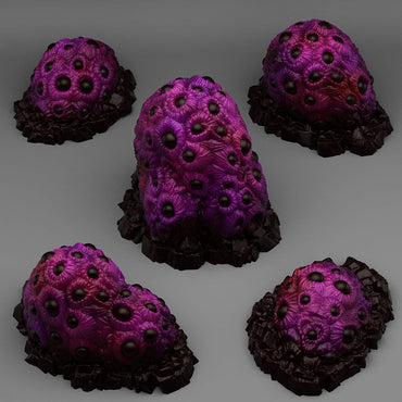 3D Printed Fantastic Plants and Rocks Underdark Eyes Plants 28mm - 32mm D&D Wargaming (Online Only)