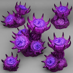 3D Printed Fantastic Plants and Rocks Underdark Flowers 28mm - 32mm D&D Wargaming (Online Only)