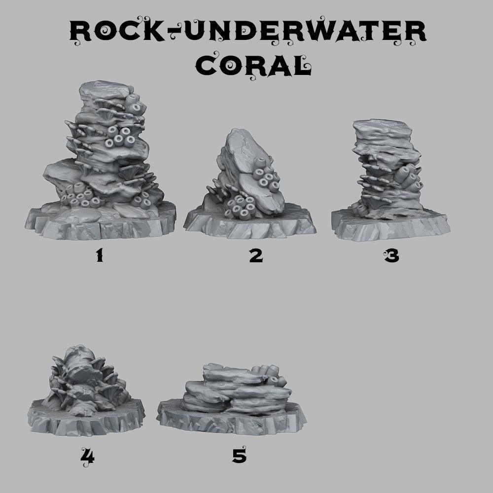 3D Printed Fantastic Plants and Rocks Underwater Coral 28mm - 32mm D&D Wargaming (Online Only)