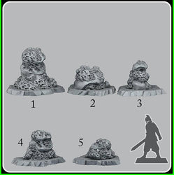 3D Printed Fantastic Plants and Rocks Underwater Sponge Rocks 28mm - 32mm D&D Wargaming (Online Only)