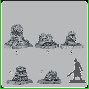 3D Printed Fantastic Plants and Rocks Underwater Sponge Rocks 28mm - 32mm D&D Wargaming (Online Only)