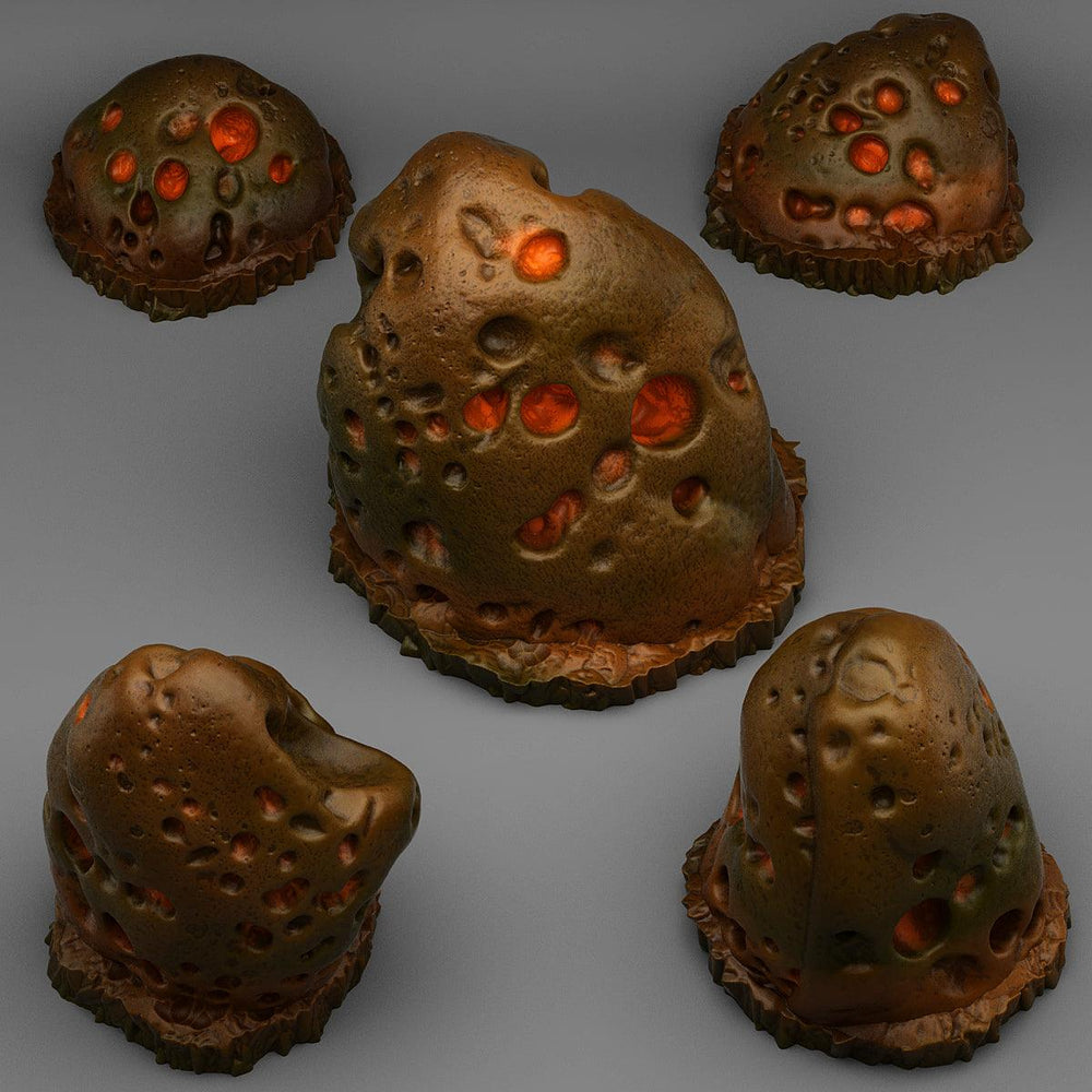 3D Printed Fantastic Plants and Rocks Volcano Rocks 28mm - 32mm D&D Wargaming (Online Only)
