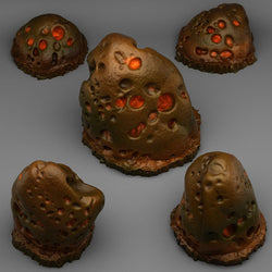 3D Printed Fantastic Plants and Rocks Volcano Rocks 28mm - 32mm D&D Wargaming (Online Only)