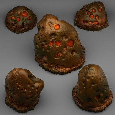 3D Printed Fantastic Plants and Rocks Volcano Rocks 28mm - 32mm D&D Wargaming (Online Only)