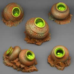 3D Printed Fantastic Plants and Rocks Witch Cauldron 28mm - 32mm D&D Wargaming (Online Only)