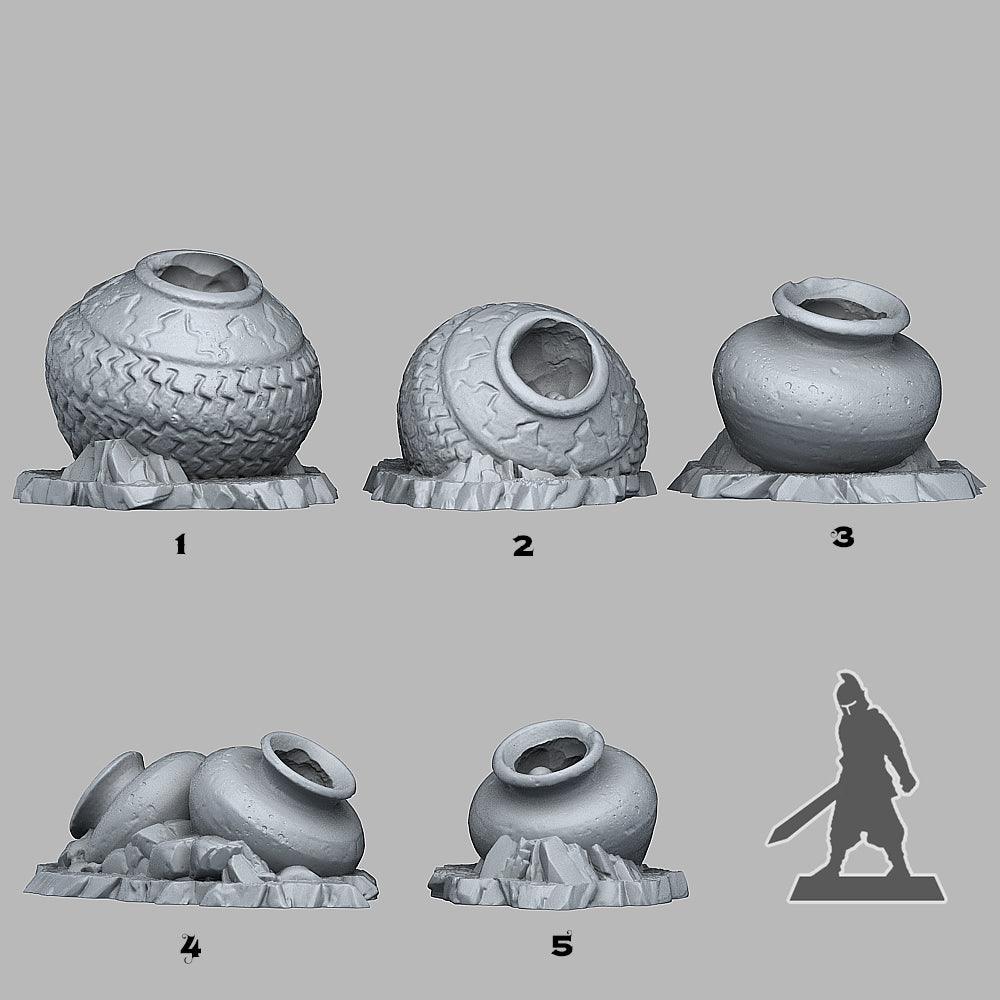 3D Printed Fantastic Plants and Rocks Witch Cauldron 28mm - 32mm D&D Wargaming (Online Only)